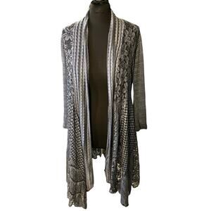 Elegant Gray Women's Cardigan